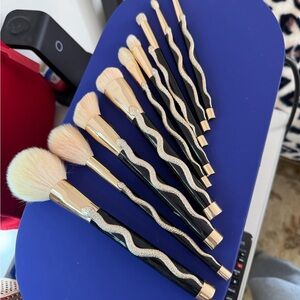 Sonia Kashuk Snake Makeup Brush Set with Gold Accents